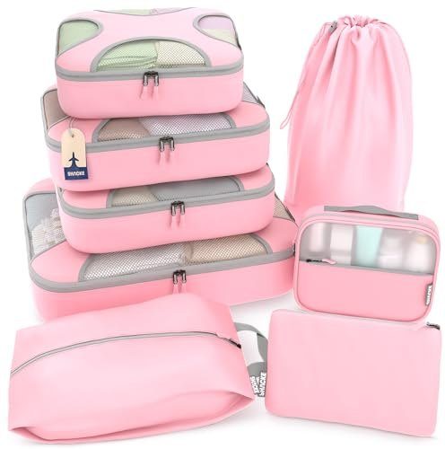 Delicate Eight-piece compression organiser set